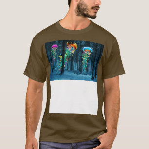Camiseta Bosque de invierno de medusas eléctricas