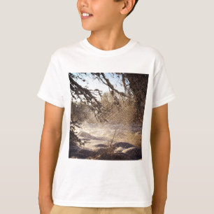 Camiseta Bosque de Invierno Primitivo Pino Tree Woodland