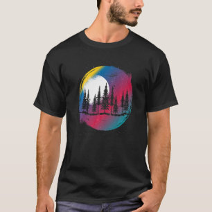 Camiseta Bosque de la Luna de la Vida Silvestre al aire lib