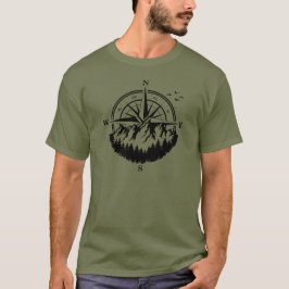 Camiseta Bosque de la montaña Compass, aventura