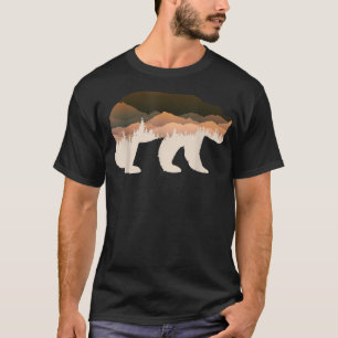 Camiseta Bosque de la naturaleza del oso marrón