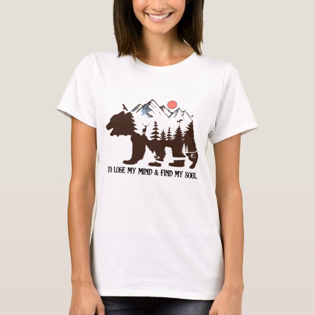 Camiseta Bosque de oso de montaña (Anverso)