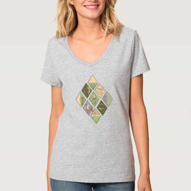 Camiseta bosque de otoño (Anverso)