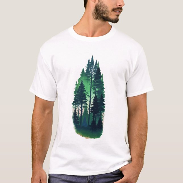 Camiseta Bosque de pinos (Anverso)