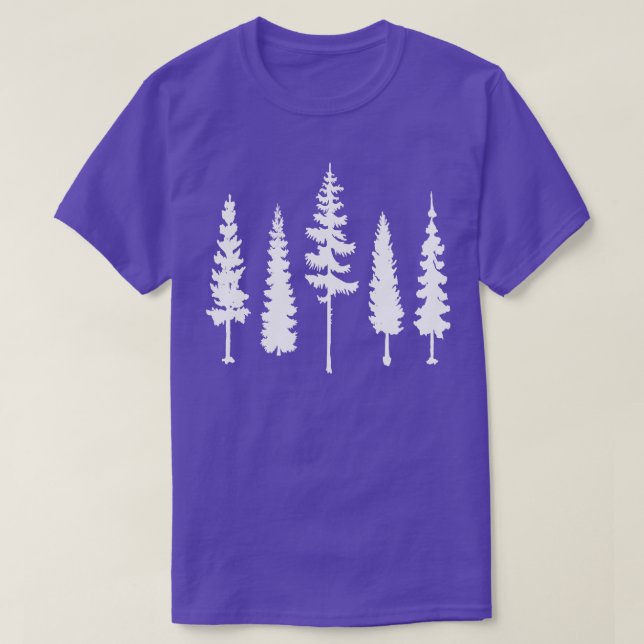 Camiseta Bosque de pinos 1 (Diseño del anverso)