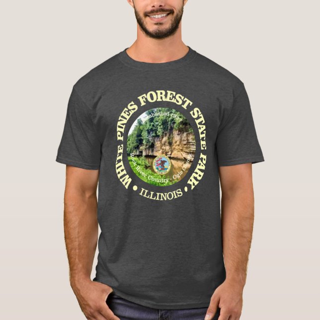 Camiseta Bosque de Pinos Blancos (Anverso)