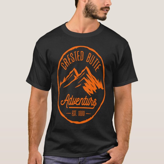 Camiseta Bosque de ríos Crested Butte Colorado (Anverso)