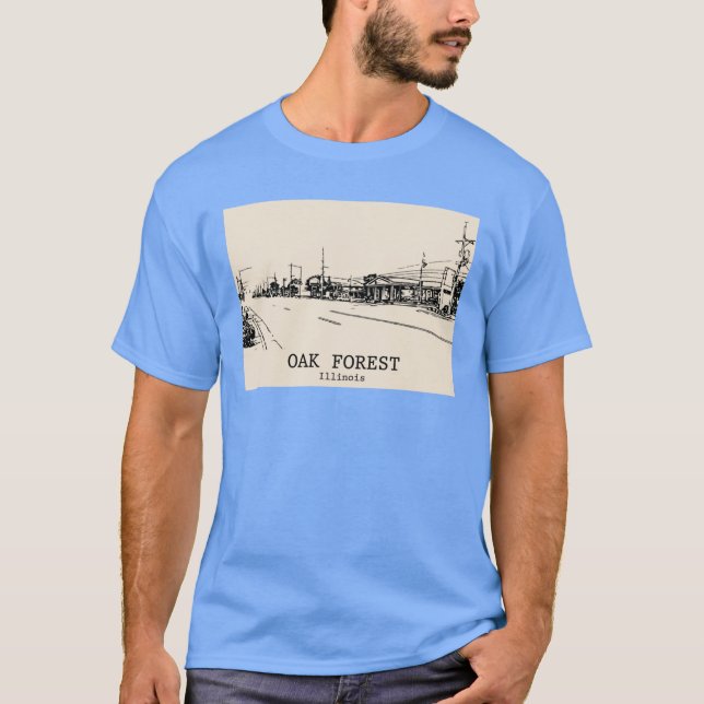Camiseta Bosque de Robles Illinois Extragrande (Anverso)