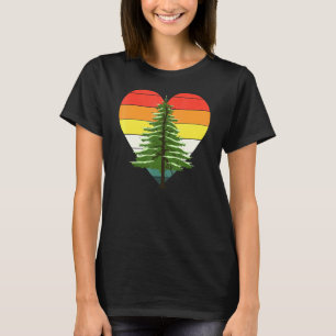 Camiseta Bosque de vida silvestre de árboles naturales al a