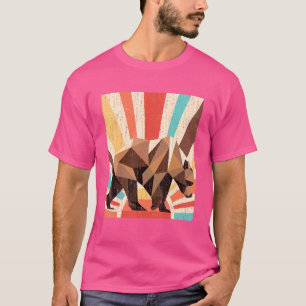 Camiseta Bosque de vida silvestre retro Naturaleza animal o