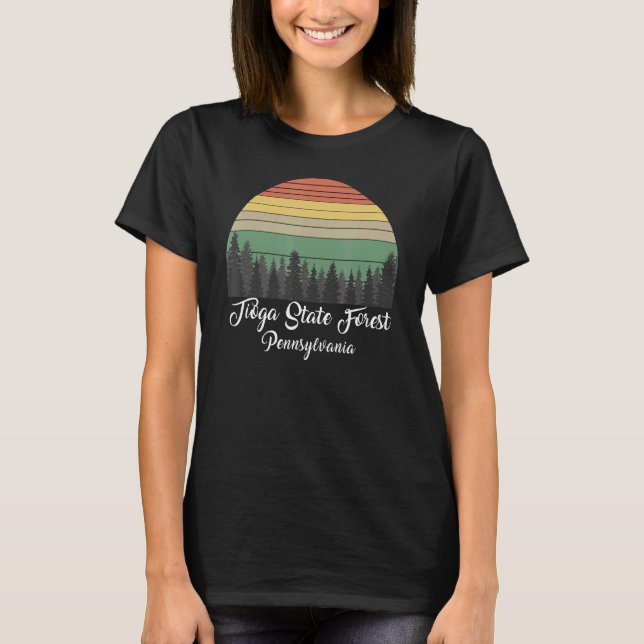 Camiseta Bosque del estado de Tioga (Anverso)