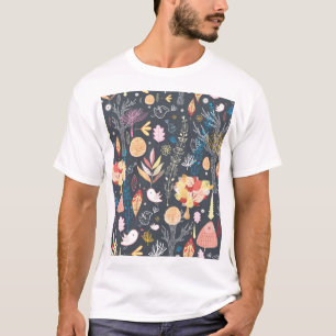 Camiseta Bosque del Otoño: Belleza Estacional Texturada.