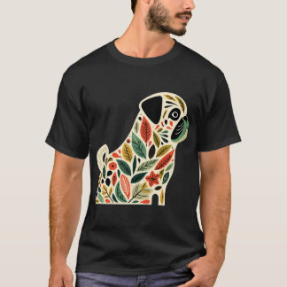 Camiseta Bosque Encantado Perro Pug Lindo - Folclore Escand