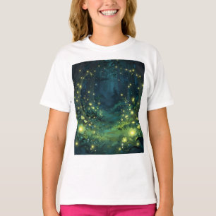 Camiseta Bosque Encantado Resplandor Noche Mágica