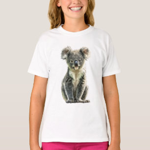 Camiseta Bosque Esponjoso de Eucalipto Gris Koala Joey Niño