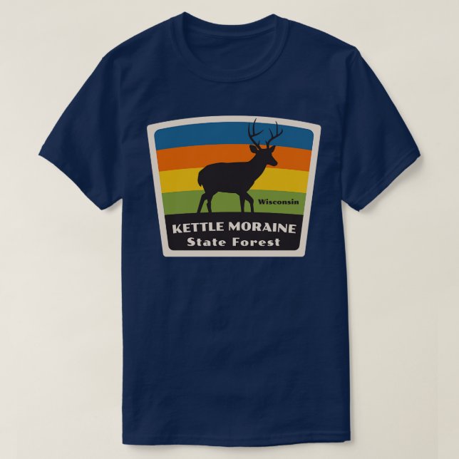 Camiseta Bosque estatal Kettle Moraine Wisconsin Roaming De (Diseño del anverso)