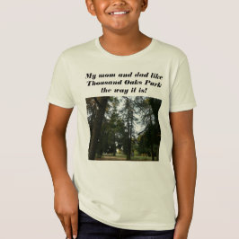 Camiseta bosque evergreen y mi mamá y papá disfrutan de Tho