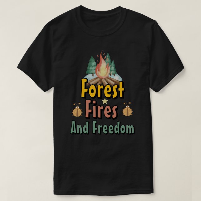 Camiseta Bosque, Incendios y Libertad (Diseño del anverso)