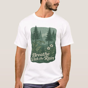 Camiseta Bosque Lluvioso Tranquilo – Respira con el Arte de