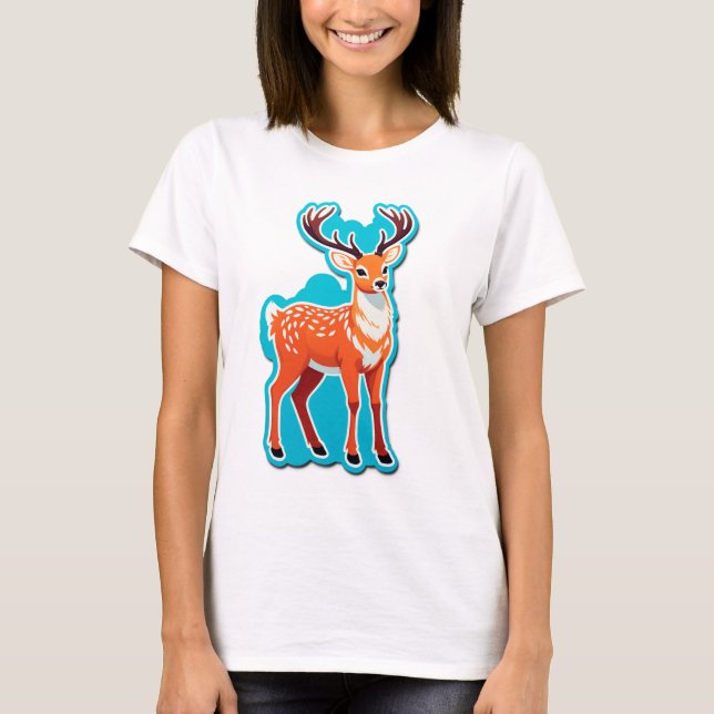 Camiseta Bosque Mágico de los Ciervos (Anverso)