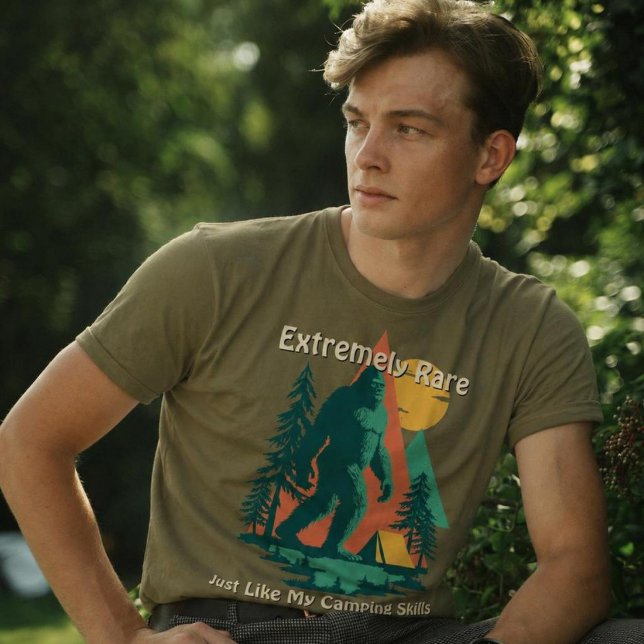 Camiseta Bosque Montañas Camping Pie Grande Divertido Perso (Subido por el creador)