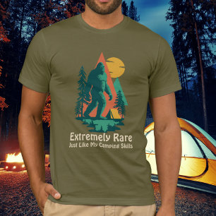 Camiseta Bosque Montañas Camping Pie Grande Divertido Perso