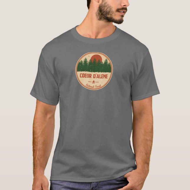 Camiseta Bosque Nacional Coeur D'Alene (Anverso)