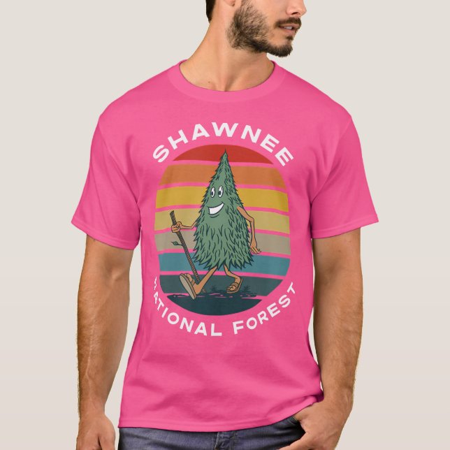 Camiseta Bosque nacional Cute Senking Tree Shawnee Illinois (Anverso)