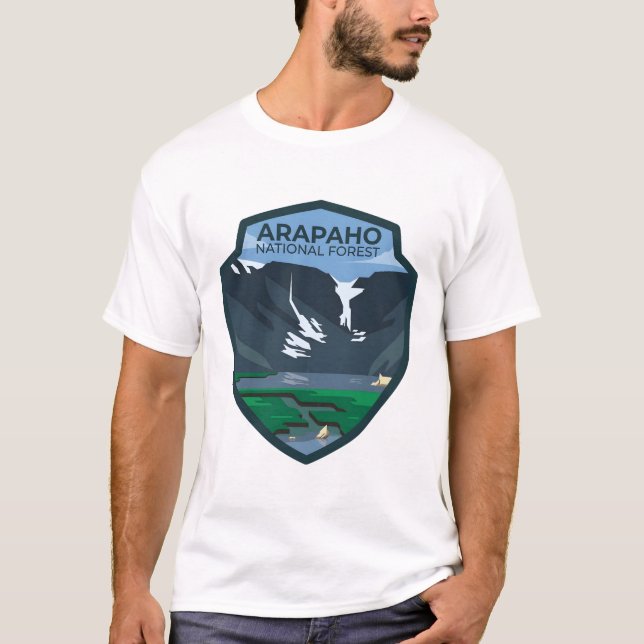 Camiseta Bosque nacional de Arapaho (Anverso)