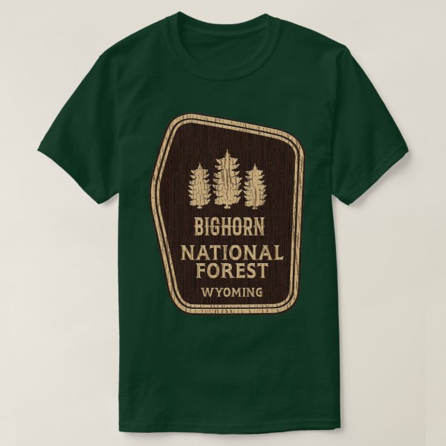 Camiseta Bosque nacional de Bighorn (Diseño del anverso)