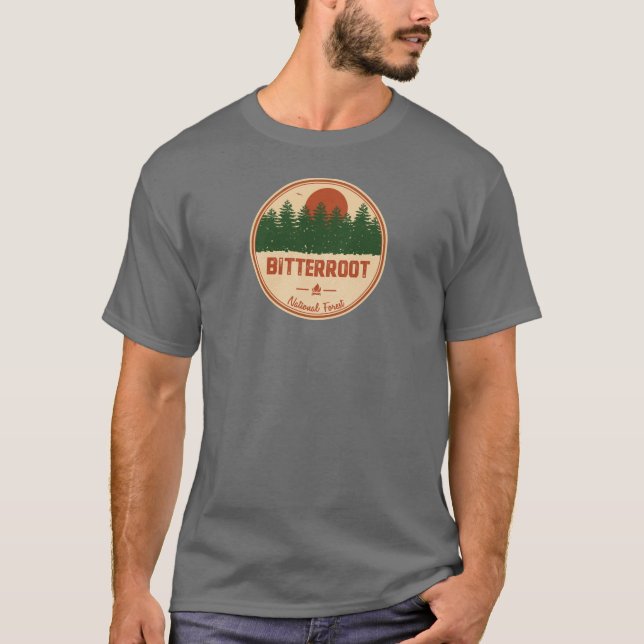 Camiseta Bosque nacional de Bitroot (Anverso)
