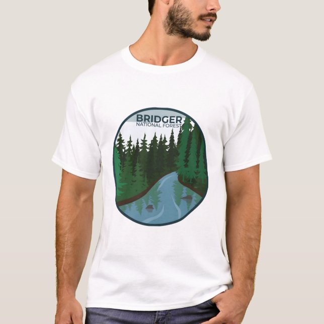 Camiseta Bosque nacional de Bridger (Anverso)