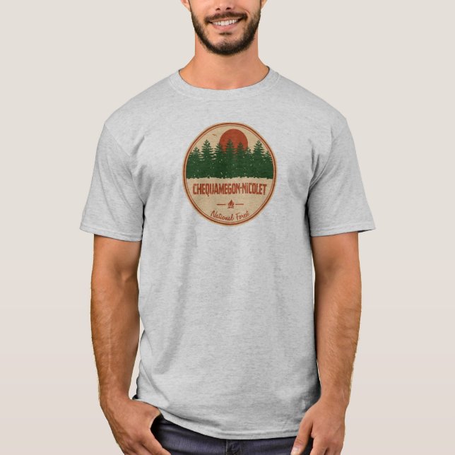 Camiseta Bosque nacional de Chequamegon-Nicolet (Anverso)