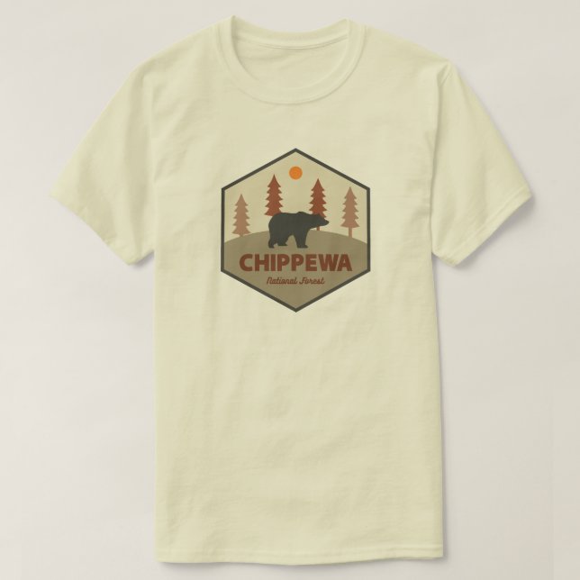 Camiseta Bosque nacional de Chippewa (Diseño del anverso)