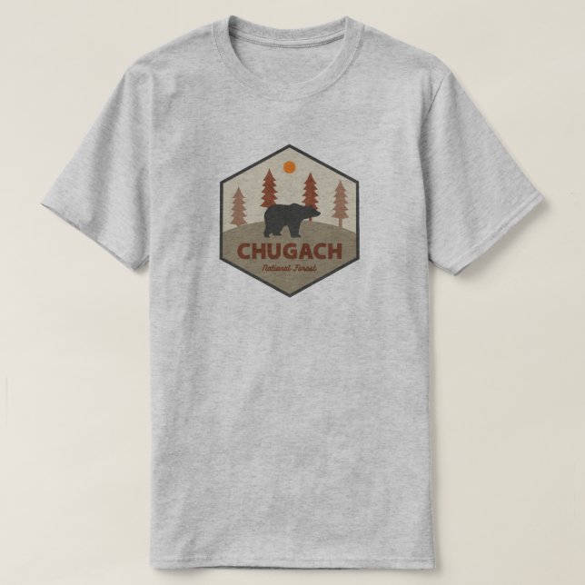 Camiseta Bosque nacional de Chugach (Diseño del anverso)
