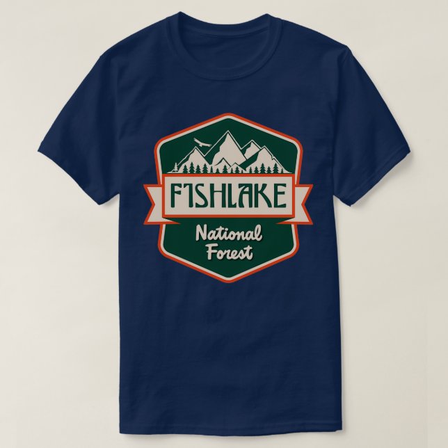 Camiseta Bosque nacional de Fishlake 1 (Diseño del anverso)