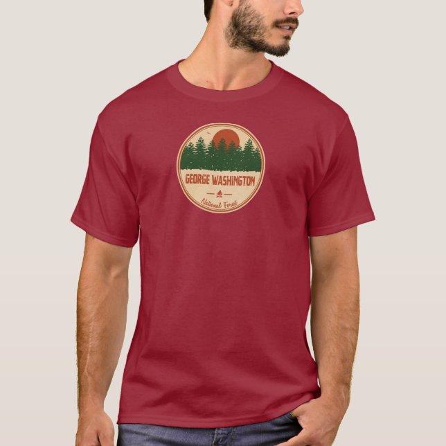 Camiseta Bosque nacional de George Washington (Anverso)