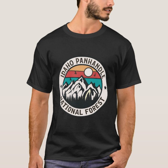 Camiseta Bosque nacional de Idaho Panhandle (Anverso)