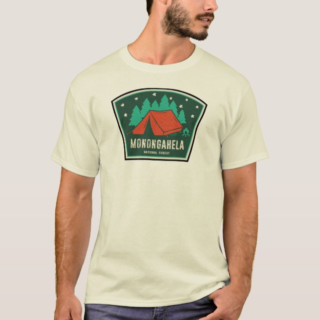 Camiseta Bosque nacional de Monongahela Camping de Virginia (Anverso)