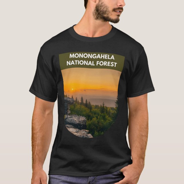 Camiseta Bosque Nacional de Monongahela - Sunrise - West Vi (Anverso)
