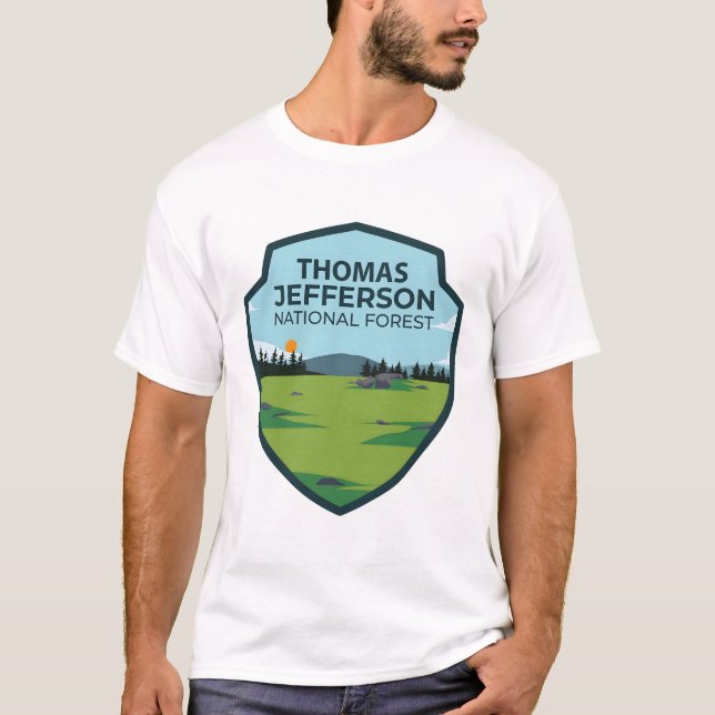 Camiseta Bosque nacional de Thomas Jefferson (Anverso)