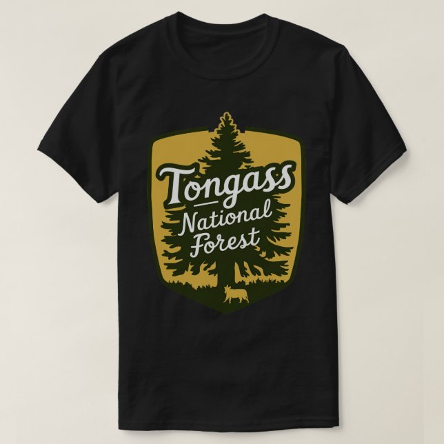Camiseta Bosque nacional de Tongass TShirt (Diseño del anverso)