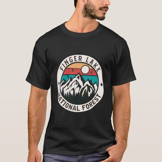 Camiseta Bosque nacional del lago Finger (Anverso)