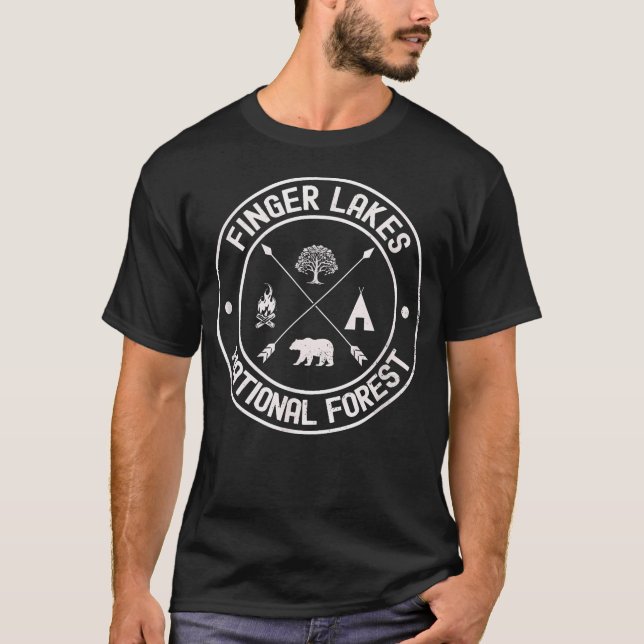 Camiseta Bosque Nacional Finger Lakes (Anverso)