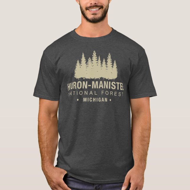Camiseta Bosque nacional Huron Manis Michigan (Anverso)