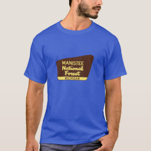 Camiseta Bosque nacional Manistee Michigan Huron