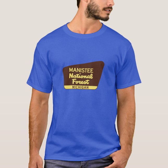 Camiseta Bosque nacional Manistee Michigan Huron (Anverso)