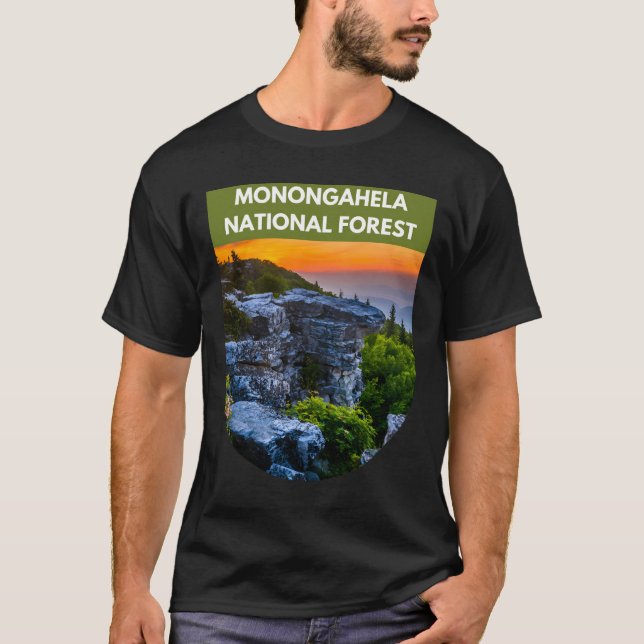 Camiseta Bosque Nacional Monongahela - Virginia Occidental (Anverso)