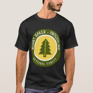 Camiseta Bosque Nacional Mount Baker-Snoqualmie Washington 