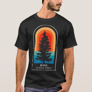 Camiseta Bosque nacional Retro Boise Senderismo 1